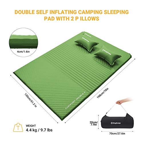 Kingcamp cuscino letto doppio - cuscino,